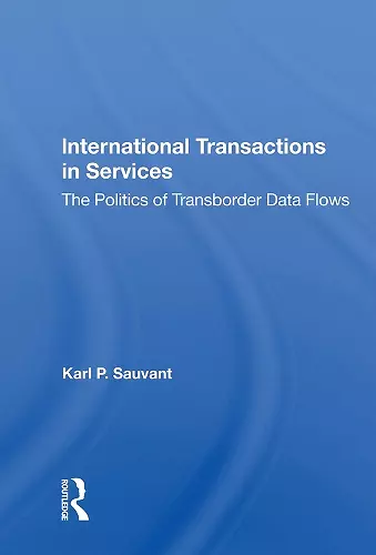 International Transactions In Services cover