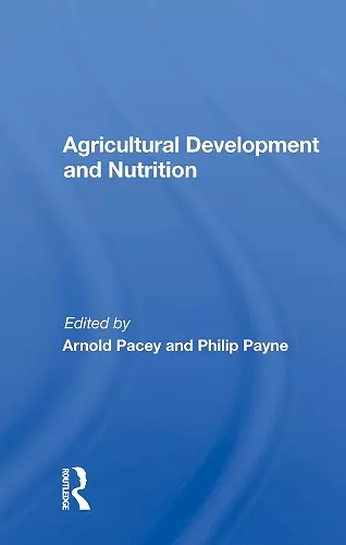 Agricultural Development and Nutrition cover