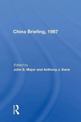 China Briefing, 1987 cover