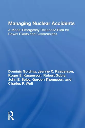 Managing Nuclear Accidents cover