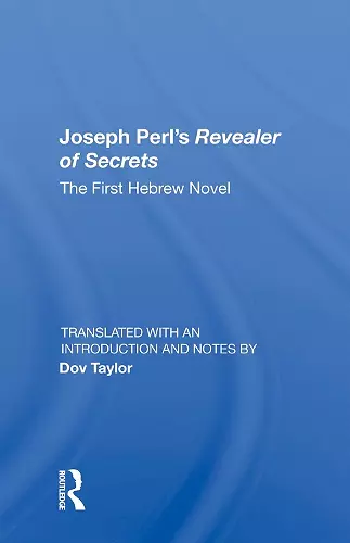 Joseph Perl’s Revealer of Secrets cover