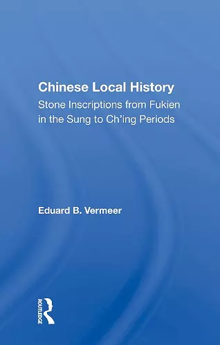 Chinese Local History cover