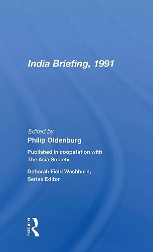 India Briefing, 1991 cover