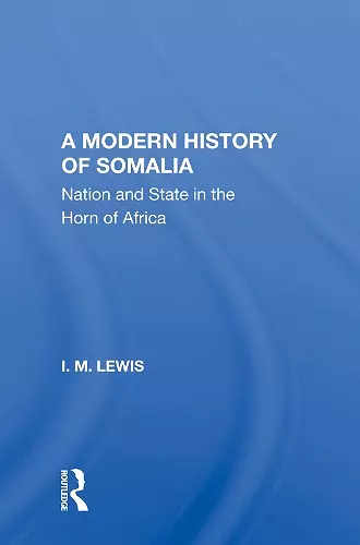 A Modern History Of Somalia cover