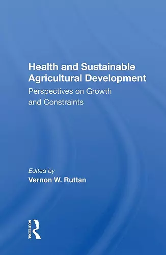 Health And Sustainable Agricultural Development cover