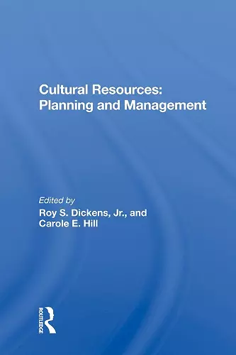 Cultural Resources cover