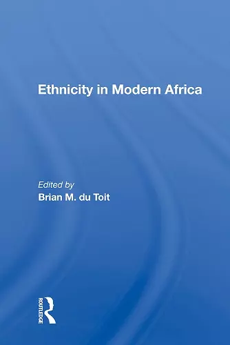 Ethnicity In Modern Africa cover