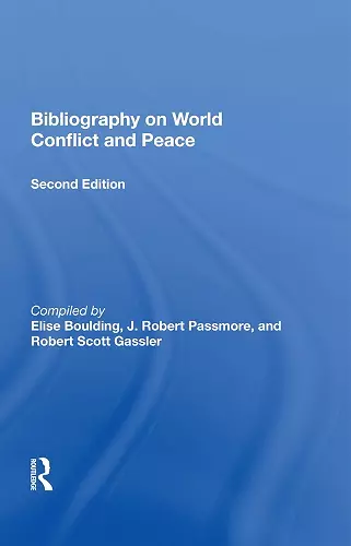 Bibliography On World Conflict And Peace cover