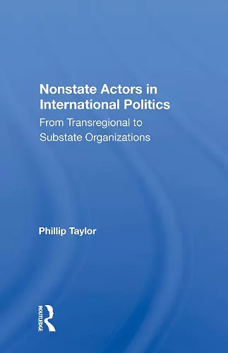 Nonstate Actors in International Politics cover