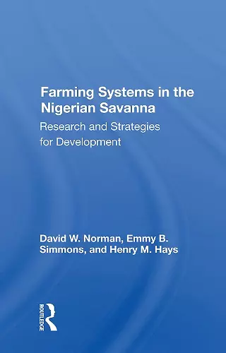 Farming Systems In The Nigerian Savanna cover