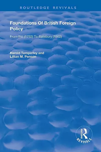 Foundations of British Foreign Policy cover