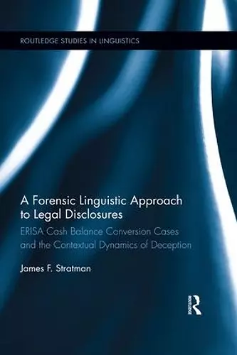 A Forensic Linguistic Approach to Legal Disclosures cover