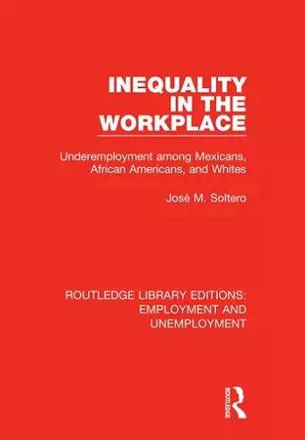 Inequality in the Workplace cover