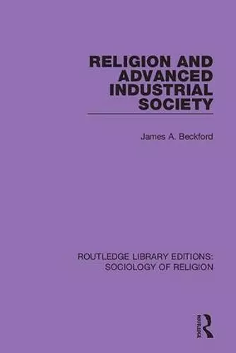 Religion and Advanced Industrial Society cover