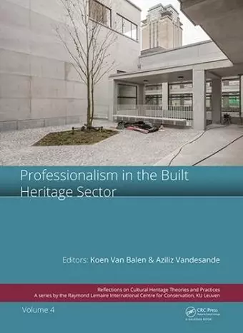 Professionalism in the Built Heritage Sector cover