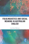 Folklinguistics and Social Meaning in Australian English cover