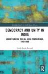 Democracy and Unity in India cover