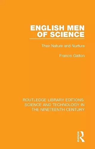 English Men of Science cover