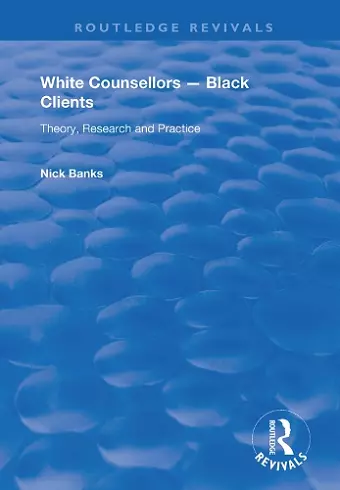 White Counsellors – Black Clients cover