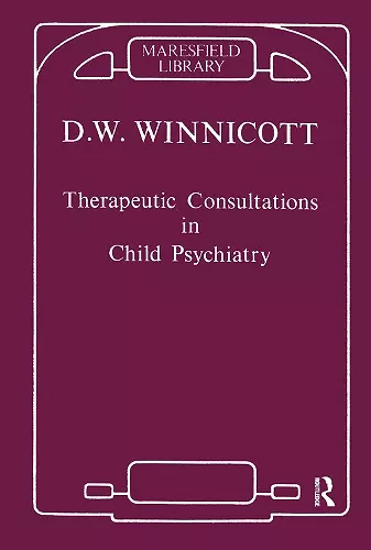 Therapeutic Consultations in Child Psychiatry cover