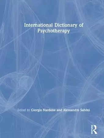 International Dictionary of Psychotherapy cover