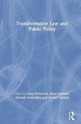 Transformative Law and Public Policy cover