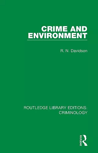 Routledge Library Editions: Criminology cover