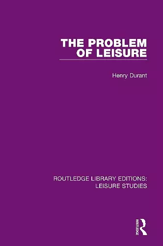 The Problem of Leisure cover