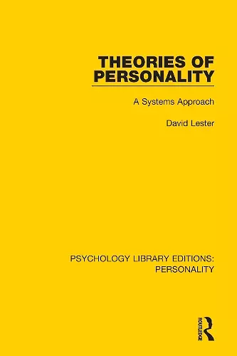 Theories of Personality cover