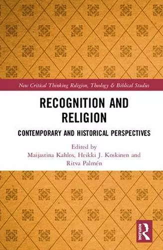 Recognition and Religion cover