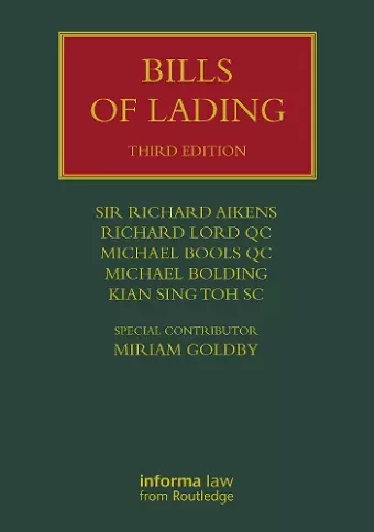 Bills of Lading cover