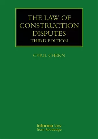 The Law of Construction Disputes cover