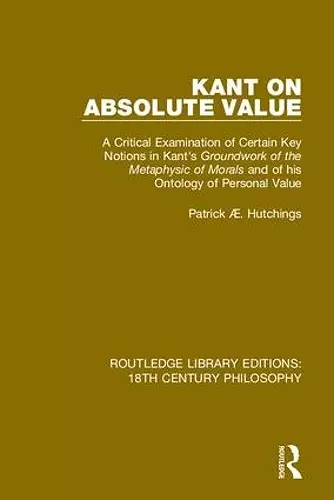 Kant on Absolute Value cover