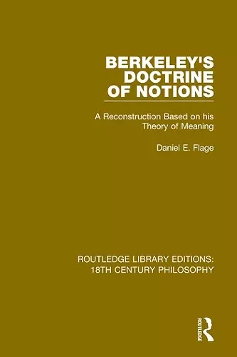 Berkeley's Doctrine of Notions cover