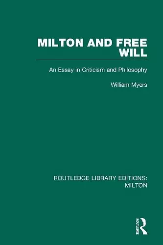 Milton and Free Will cover