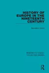 History of Europe in the Nineteenth Century cover