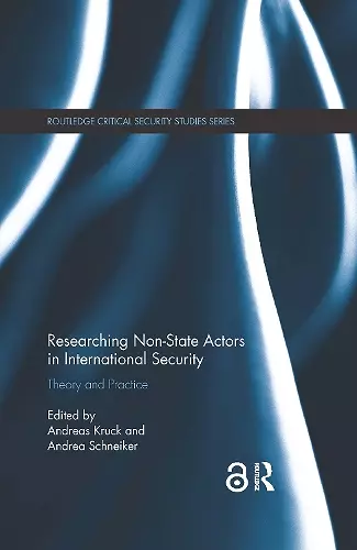 Researching Non-state Actors in International Security cover