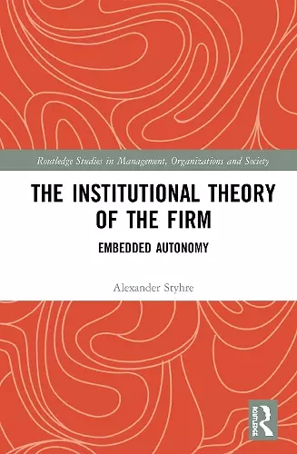 The Institutional Theory of the Firm cover