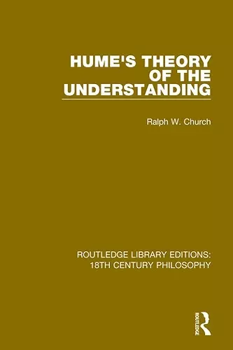 Hume's Theory of the Understanding cover