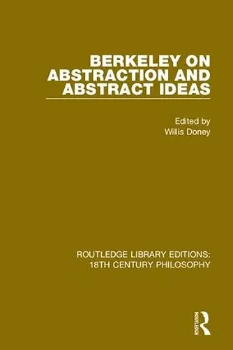 Berkeley on Abstraction and Abstract Ideas cover