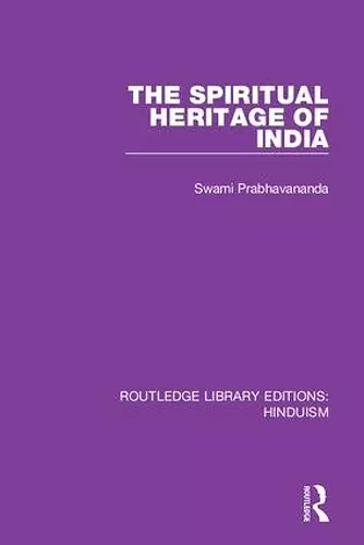 The Spiritual Heritage of India cover