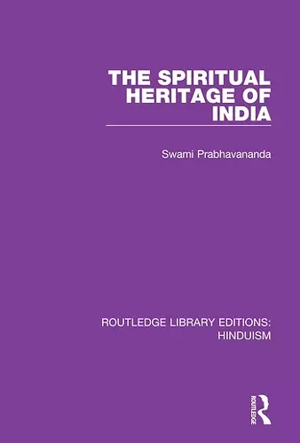 The Spiritual Heritage of India cover