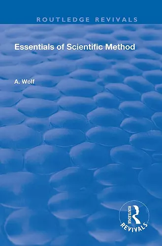 Essentials of Scientific Method cover