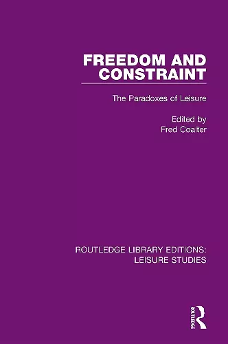 Freedom and Constraint cover