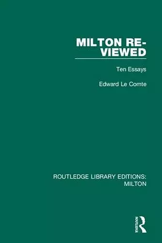 Milton Re-viewed cover