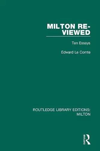 Milton Re-viewed cover