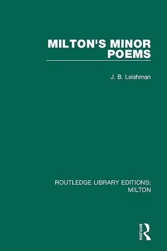 Milton's Minor Poems cover