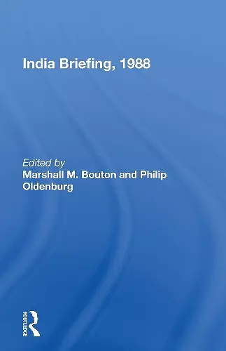 India Briefing, 1988 cover