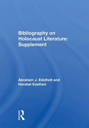 Bibliography On Holocaust Literature cover