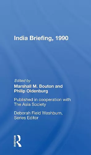 India Briefing, 1990 cover